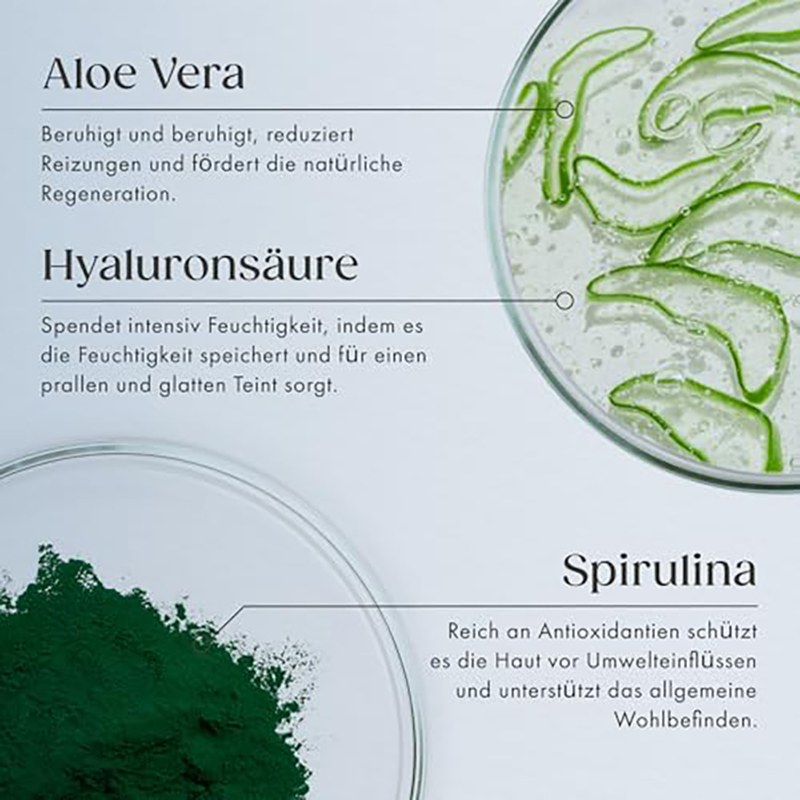 Satin Naturel Hyaluron Serum Hochdosiert 100ml – Bio Hyaluronsäure Serum Gesicht – Anti-Aging Feuchtigkeitsserum – Vegan – 24h Feuchtigkeit – Gesichtspflege für Frauen und Männer - Image 3