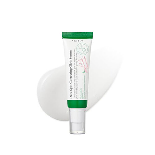 AXIS-Y Glow Serum gegen Pigmentflecken 50ml - 5% Niacinamid Serum gegen dunkle Flecken & Pickelmale - Vegane Koreanische Hautpflege Niacinamid Serum für alle Hauttypen