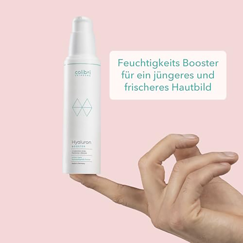 colibri skincare Hyaluron Booster 50ml - Hyaluron Serum hochdosiert - Anti Aging Serum Gesicht - Hyaluronsäure Gesichtspflege - Feuchtigkeitsserum für Männer und Frauen - Made in Germany - Image 3