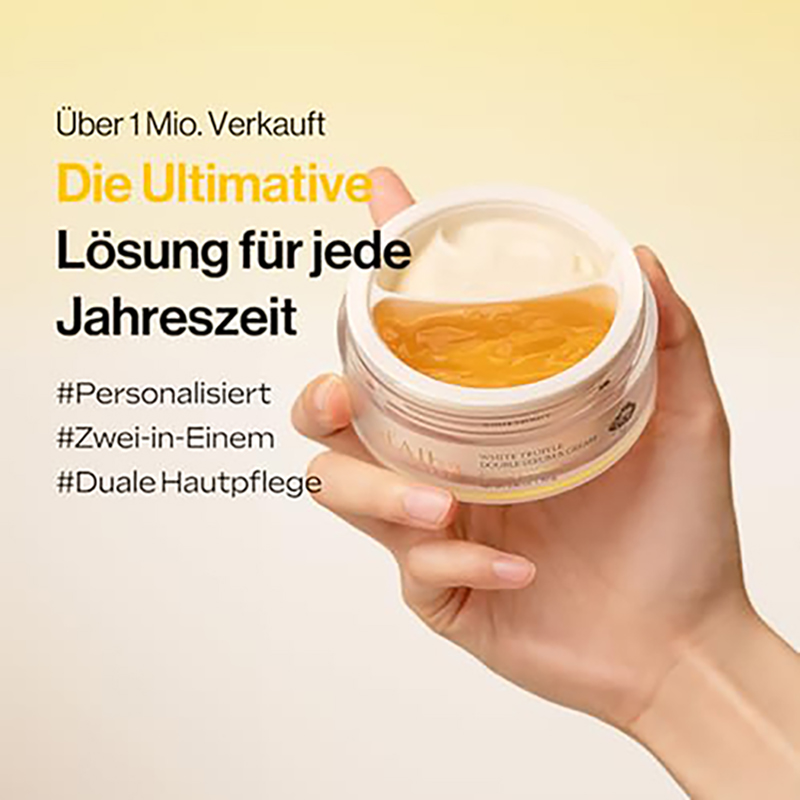 d'alba Italian weißer Trüffel Double Serum & Cream, anpassbare 2-in-1-Intensivpflege, Creme für Hautstraffheit und Glanz, milde und vegane Doppelcreme Koreanische Hautpflege (70g (1er Pack)) - Image 3