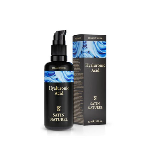 Satin Naturel Hyaluron Serum Hochdosiert 100ml – Bio Hyaluronsäure Serum Gesicht – Anti-Aging Feuchtigkeitsserum – Vegan – 24h Feuchtigkeit – Gesichtspflege für Frauen und Männer