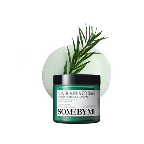 SOME BY MI AHA BHA PHA 30 Days Miracle Truecica Clear Pad – 70 Stück – Exfolierende Toner-Pads mit Centella – Porenverfeinernd & glättend – Koreanische Hautpflege