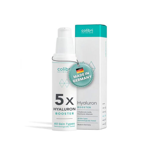colibri skincare Hyaluron Booster 50ml - Hyaluron Serum hochdosiert - Anti Aging Serum Gesicht - Hyaluronsäure Gesichtspflege - Feuchtigkeitsserum für Männer und Frauen - Made in Germany