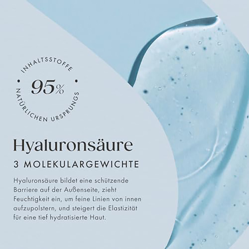 Satin Naturel Hyaluron Serum Hochdosiert 100ml – Bio Hyaluronsäure Serum Gesicht – Anti-Aging Feuchtigkeitsserum – Vegan – 24h Feuchtigkeit – Gesichtspflege für Frauen und Männer - Image 5