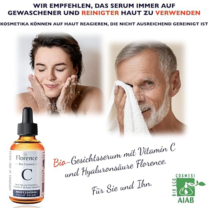 60ml Bio Hyaluron Serum mit Vitamin C, E. Hochkonzentriert Anti-Falten, Anti-Aging & Dunkle-Flecken. Hyaluronsäure-Gesichtsserum, Ideal als Augenkonturcreme. Dermaroller Essence. Vegane Naturkosmetik - Image 5