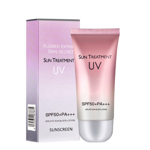 SPF50+ sunscreen, protects against UV rays, lightweight and non-greasy, original product.