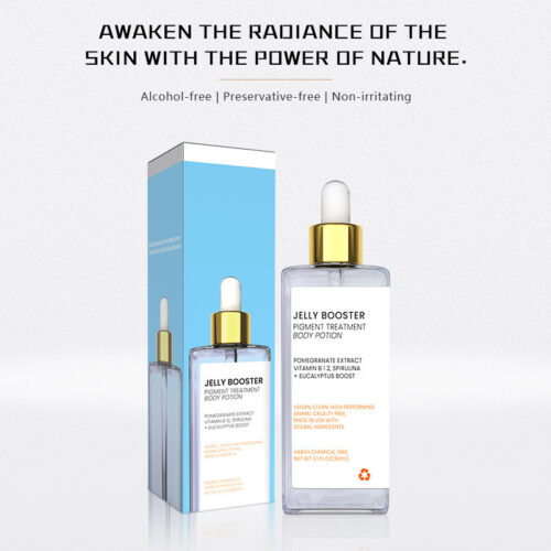 Brightening, moisturizing, and evening serum for face and body.