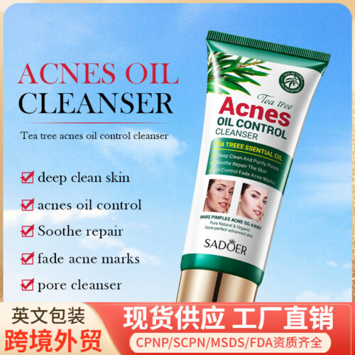 Tea Tree Acne and Oil Control Cleanser, Gentle Cleansing for Acne, Student Facial Cleanser.