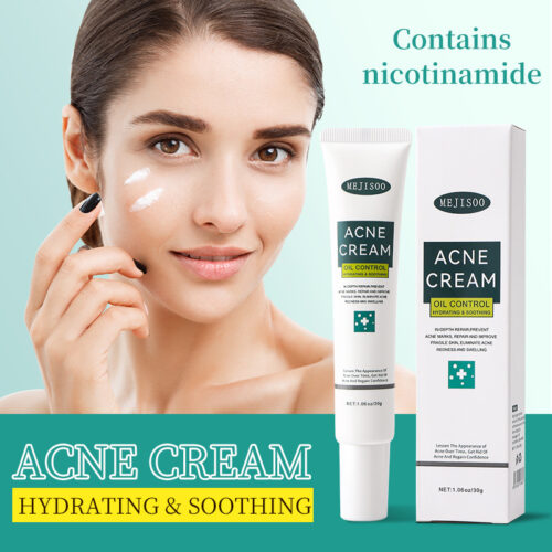Facial cream for acne treatment, pimple removal, and acne scar removal.