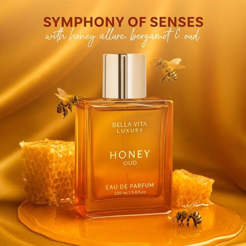 Oud Eau De Parfum 100ml (3.4oz) | Unisex Luxury Perfume for Women & Men | Sweet Honey & Smoky Oud | Long-Lasting Arabic Fragrance | Perfect Mother’s Day Gift | Vegan & Cruelty-Free